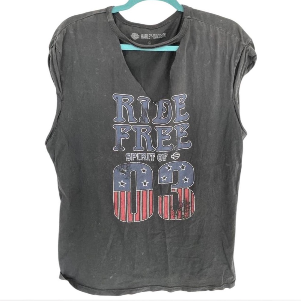 Harley Davidson Navy Muscle Tee